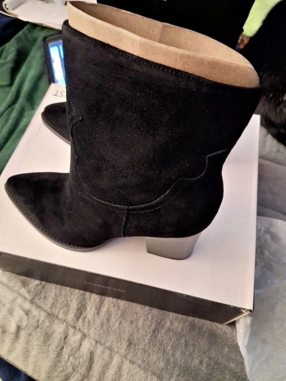 Nine West Maribu Pointed Toe Bootie Black US 8 M